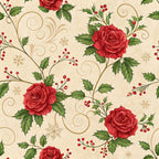 Yuletide Hare Pattern 50 Minky Fabric