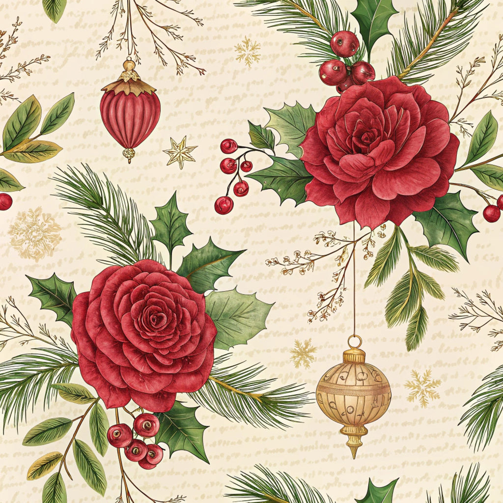 Yuletide Hare Pattern 51 Minky Fabric