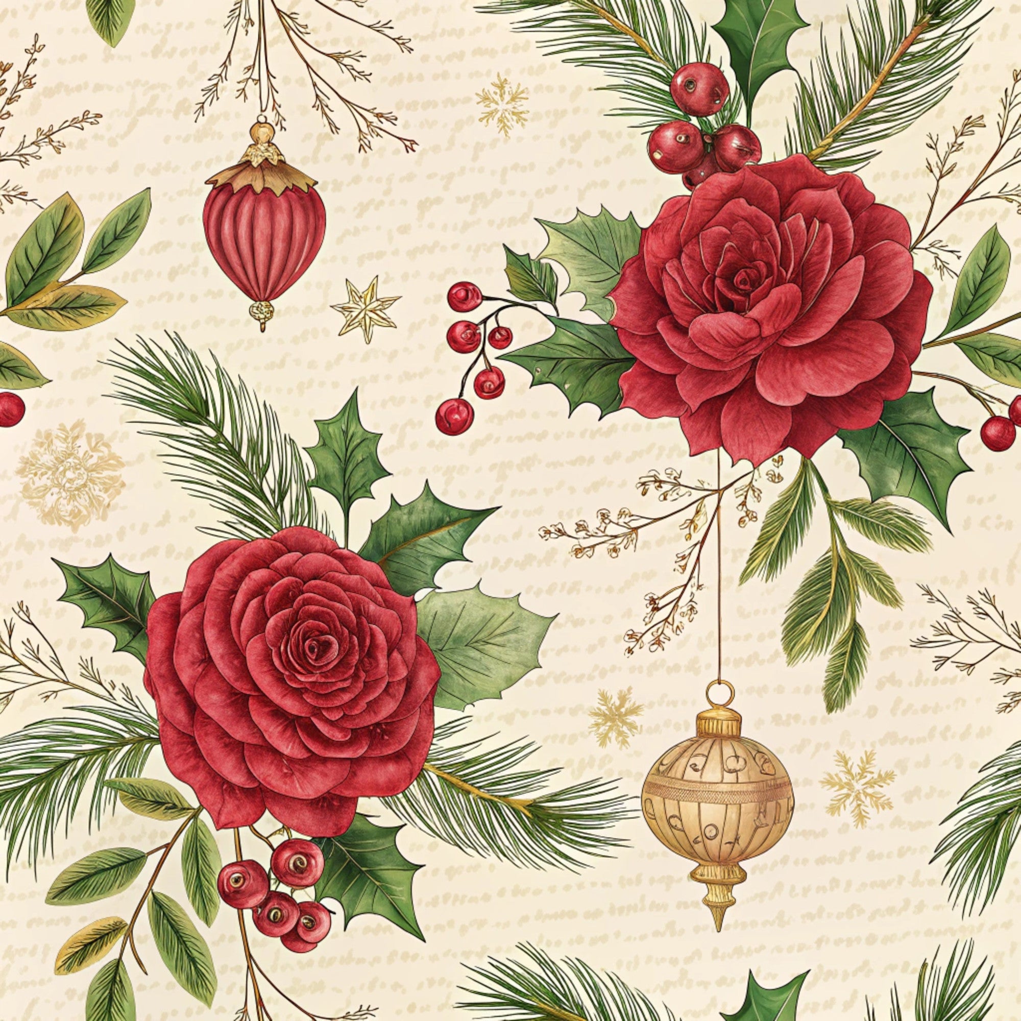 Yuletide Hare Pattern 51 Minky Fabric