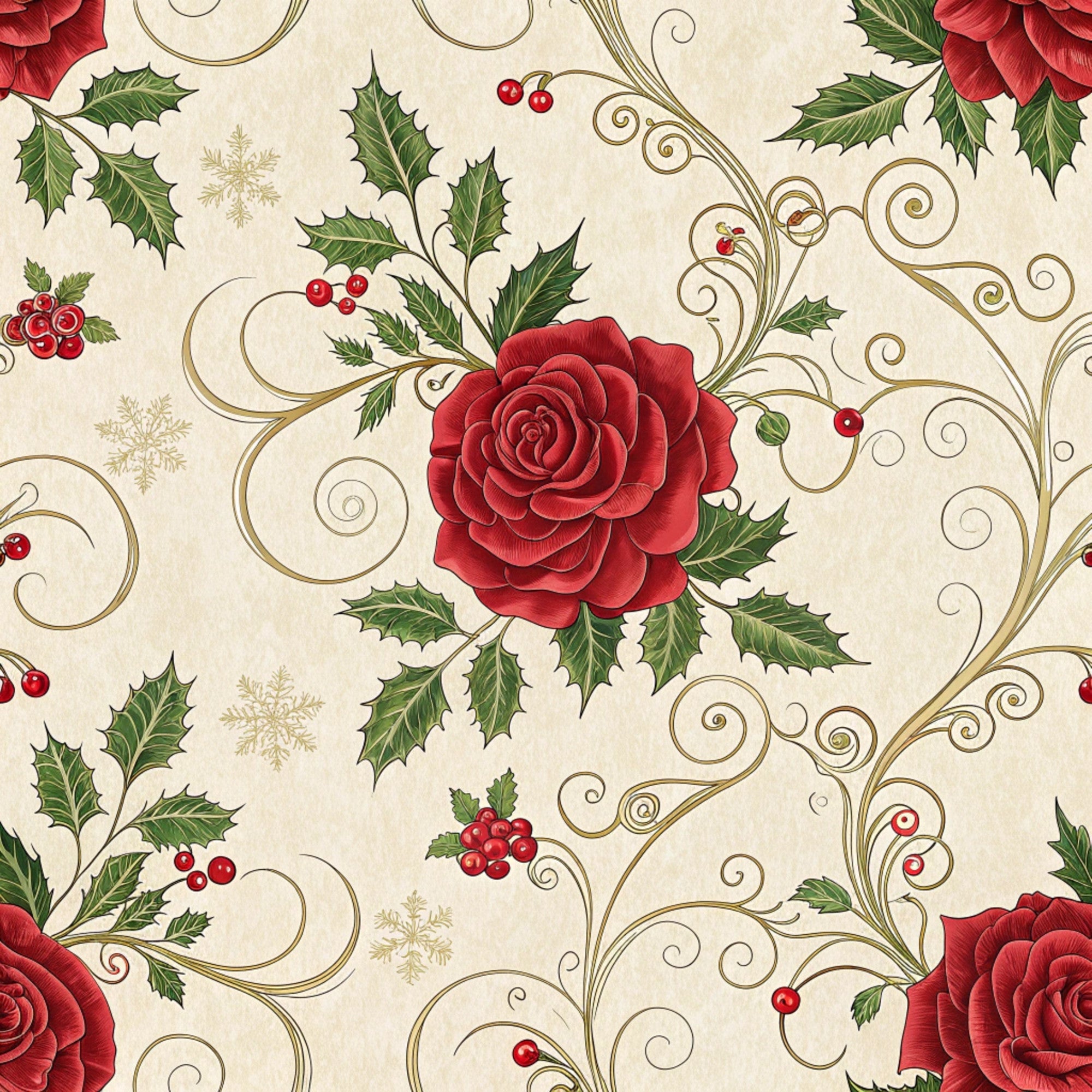 Yuletide Hare Pattern 56 Minky Fabric