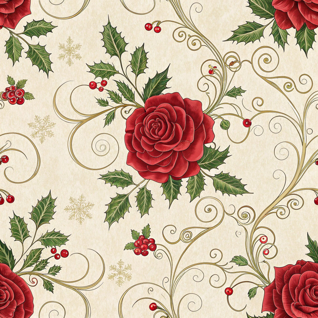 Yuletide Hare Pattern 57 Minky Fabric