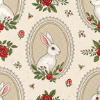 Yuletide Hare Pattern 59 Minky Fabric