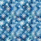 blue, white, snowflakes, winter pattern, watercolor background, geometric snowflakes, repeating pattern,, fabric panel, christmas theme, holiday motif, icy blue, celestial design, frozen crystals, seasonal fabric, winter wonderland, delicate snowflakes, textile design, crafting material
