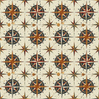 Classic Compass Rose Pattern 10 Minky Fabric