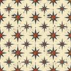 Classic Compass Rose Pattern 11 Minky Fabric