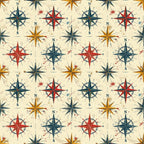 Classic Compass Rose Pattern 1 Minky Fabric