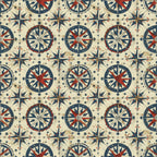 Classic Compass Rose Pattern 4 Minky Fabric
