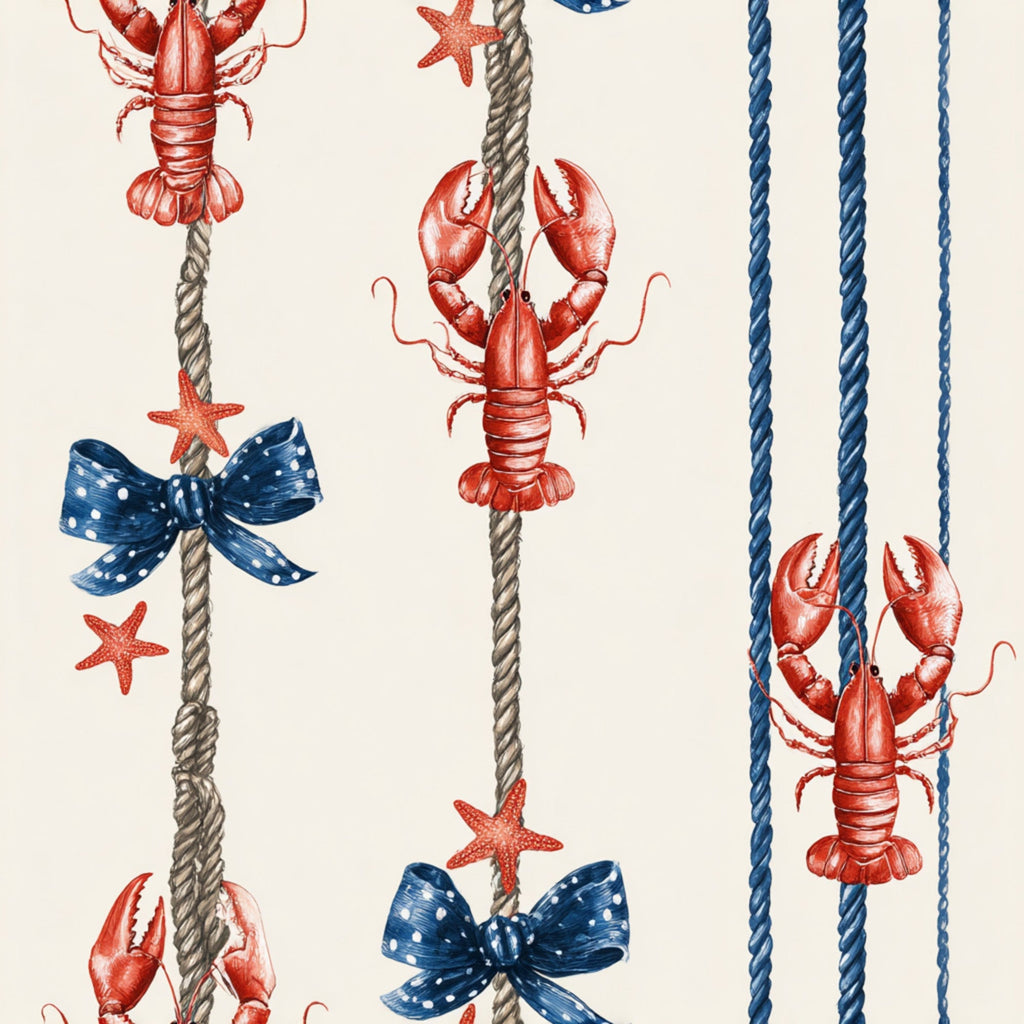 Lobster Bay Pattern 10 Minky Fabric