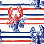 Lobster Bay Pattern 2 Minky Fabric