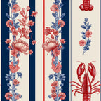 Lobster Bay Pattern 4 Minky Fabric