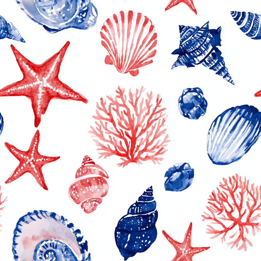 Lobster Bay Pattern 5 Minky Fabric