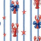 Lobster Bay Pattern 9 Minky Fabric