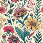 Storybook Meadow Pattern 12 Minky Fabric