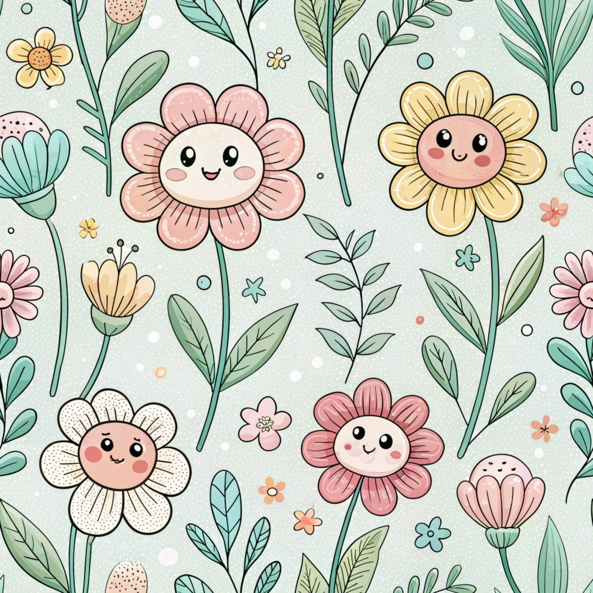 Storybook Meadow Pattern 3 Minky Fabric