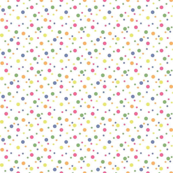 confetti dots, polka dots, multicolor circles, pink dots, blue dots, green dots, yellow dots, orange dots, scattered pattern, random placement, cheerful design, bright colors, playful pattern,, fabric panel, geometric shapes, festive design, rainbow colors, whimsical style, celebration theme