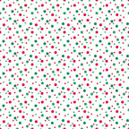 red dots, green dots, confetti pattern, polka dots, scattered circles, white background, festive design, christmas colors, holiday fabric,, fabric panel, geometric pattern, random placement, cheerful design, craft fabric, sewing material, bright colors, playful pattern, cotton fabric, festive dots