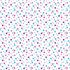 confetti dots, polka dots, scattered circles, purple dots, magenta dots, cyan dots, lavender dots, multi-colored spots, geometric pattern, playful design, whimsical style, cheerful mood,, fabric panel, random placement, bright colors, fun pattern, crafting material, sewing fabric, colorful dots