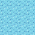 aqua blue, navy blue, light blue, white, polka dots, confetti dots, scattered circles, geometric pattern, random placement, cheerful mood,, fabric panel, ocean colors, sky blue, playful design, dot pattern, circular motifs, varying sizes, seamless repeat, contemporary style