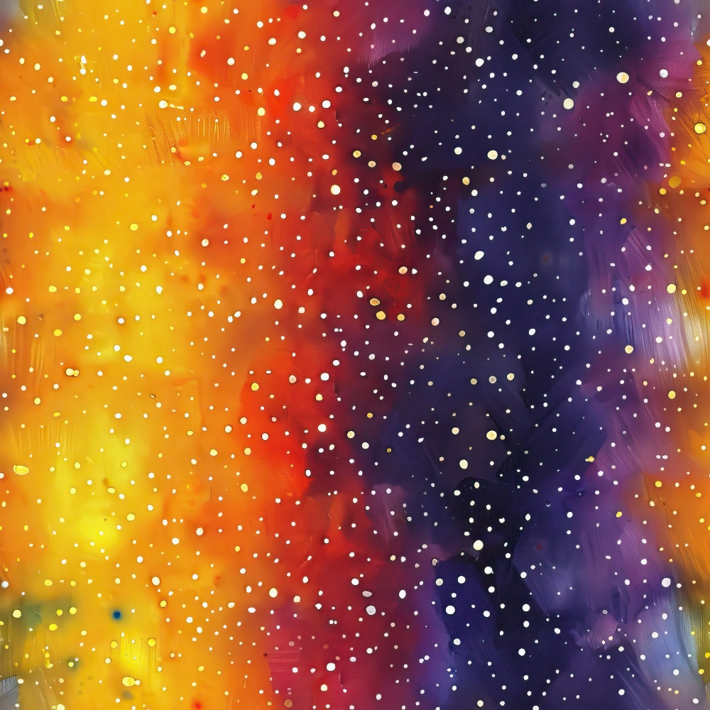cosmic, galaxy, nebula, stars, space theme, yellow, orange, red, purple, navy blue, gradient colors, celestial pattern, starfield, universe, astronomical,, fabric panel, colorful spectrum, night sky, stellar design