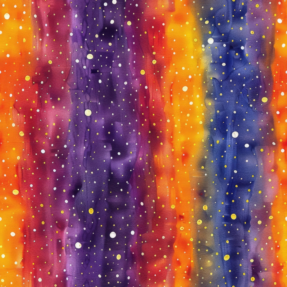 cosmic space, galaxy, nebula, stars, starfield, purple, orange, blue, magenta, yellow, white dots, celestial, astronomy, universe,, fabric panel, gradients, watercolor effect, night sky, space theme
