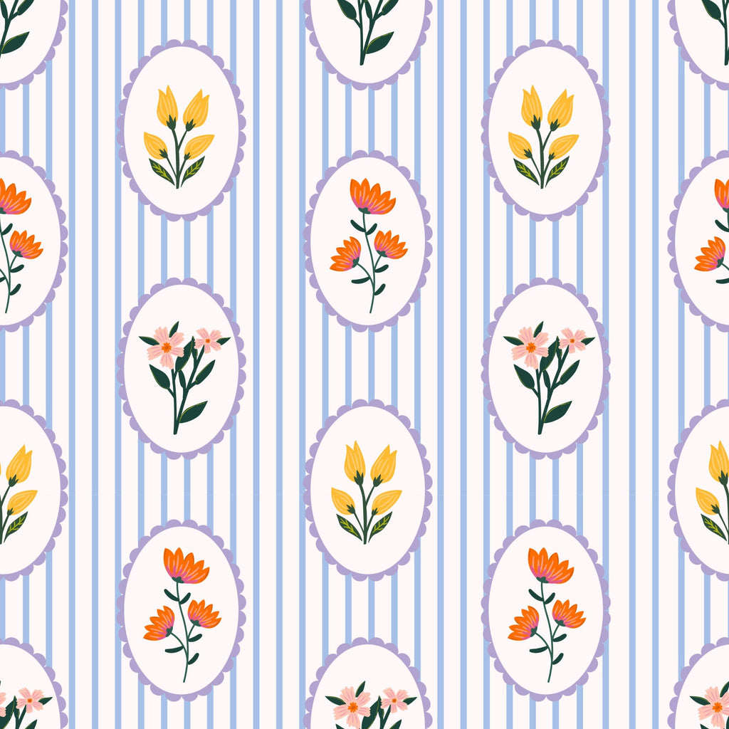 Songbird Meadow Pattern 10 Minky Fabric