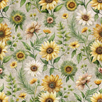 Sunflower Linen Pattern 5 Minky Fabric