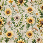 Sunflower Linen Pattern 6 Minky Fabric