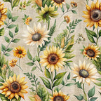 Sunflower Linen Pattern 7 Minky Fabric