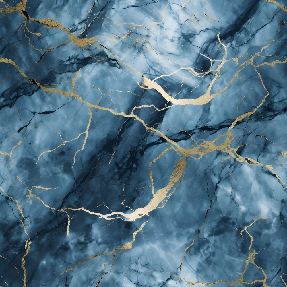 navy blue, deep blue, azure, gold veining, marble texture, cracked pattern, geological design, stone effect, metallic accents, abstract pattern,, fabric panel, luxurious appearance, natural stone, mineral veins, flowing lines, organic cracks, sophisticated design, elegant marble, decorative fabric