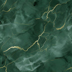 emerald green, forest green, sage green, gold veining, cracked marble, stone texture, mineral pattern, natural veining, luxurious finish, organic lines, geological design,, fabric panel, sophisticated palette, rich tones, marble effect, abstract pattern, flowing veins, elegant texture, deep green