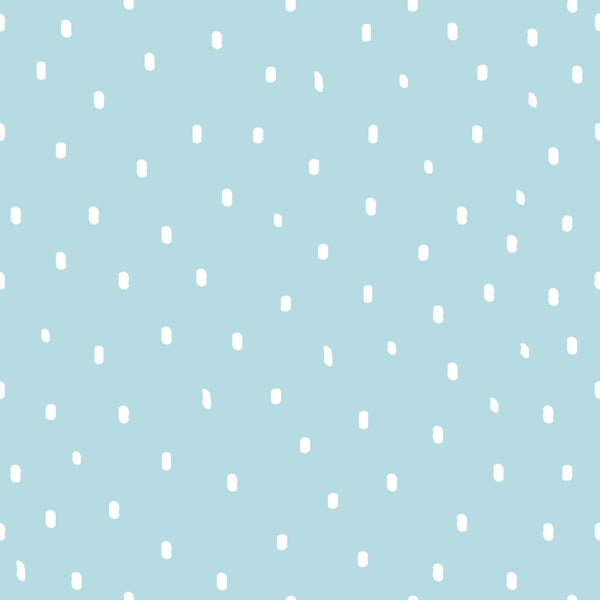 powder blue, light blue, white dots, polka dots, scattered dots, small spots, pastel colors, soft blue, dotted pattern,, fabric panel, gentle pattern, nursery fabric, baby fabric, cotton fabric, subtle design, repeating dots, crafting fabric, sewing material