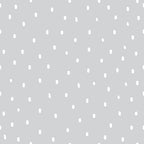 light gray, white dots, polka dot pattern, scattered spots, small circles, random placement, geometric design, simple pattern, cotton fabric, quilting material, neutral colors, minimalist style, subtle texture, crafting fabric, sewing material, monochromatic scheme