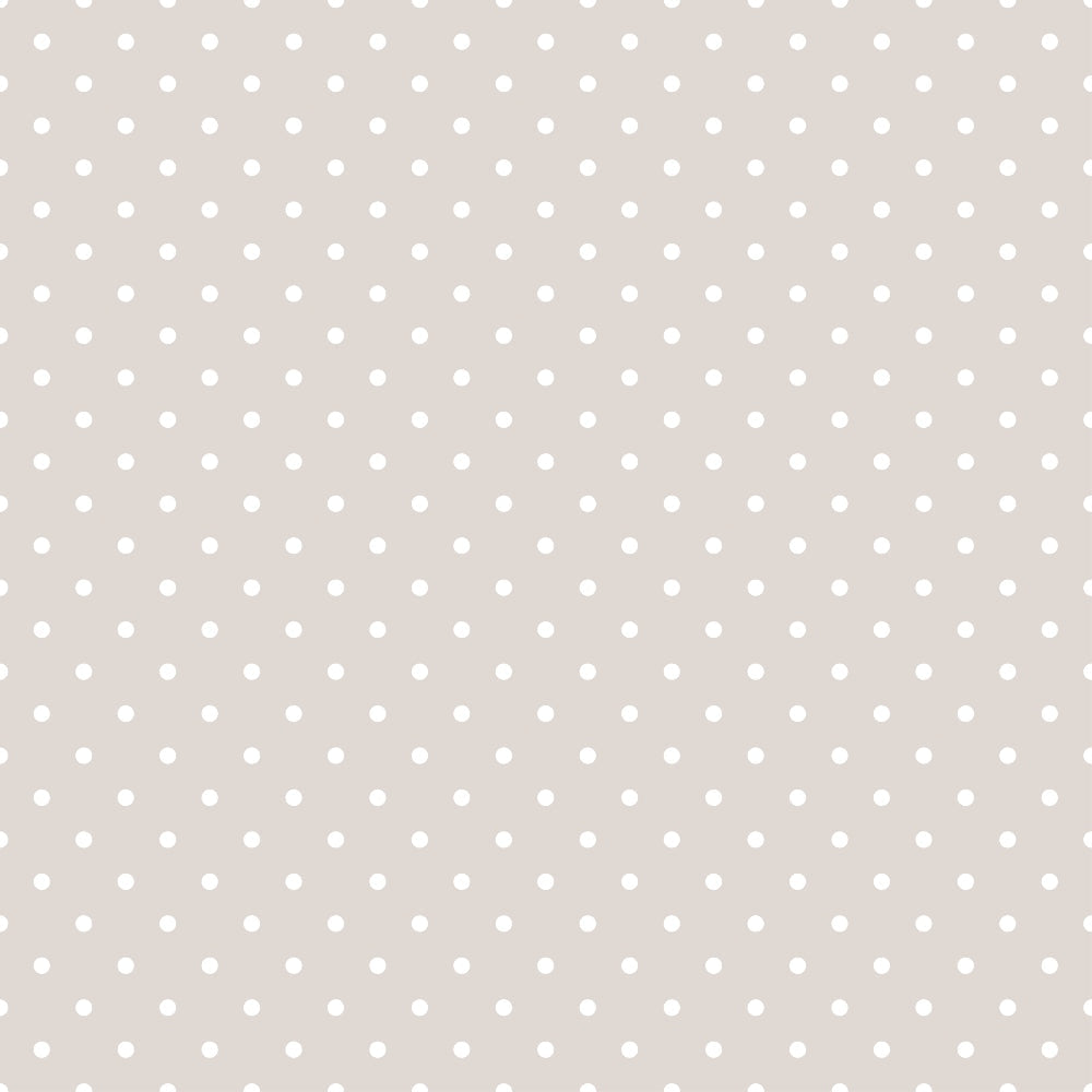 beige, taupe, white dots, polka dot pattern, small dots, regular spacing, geometric pattern, neutral tones, soft colors, minimalist design,, fabric panel, pastel palette, subtle pattern, crafting material, sewing fabric, cotton fabric, light brown, cream dots, understated design