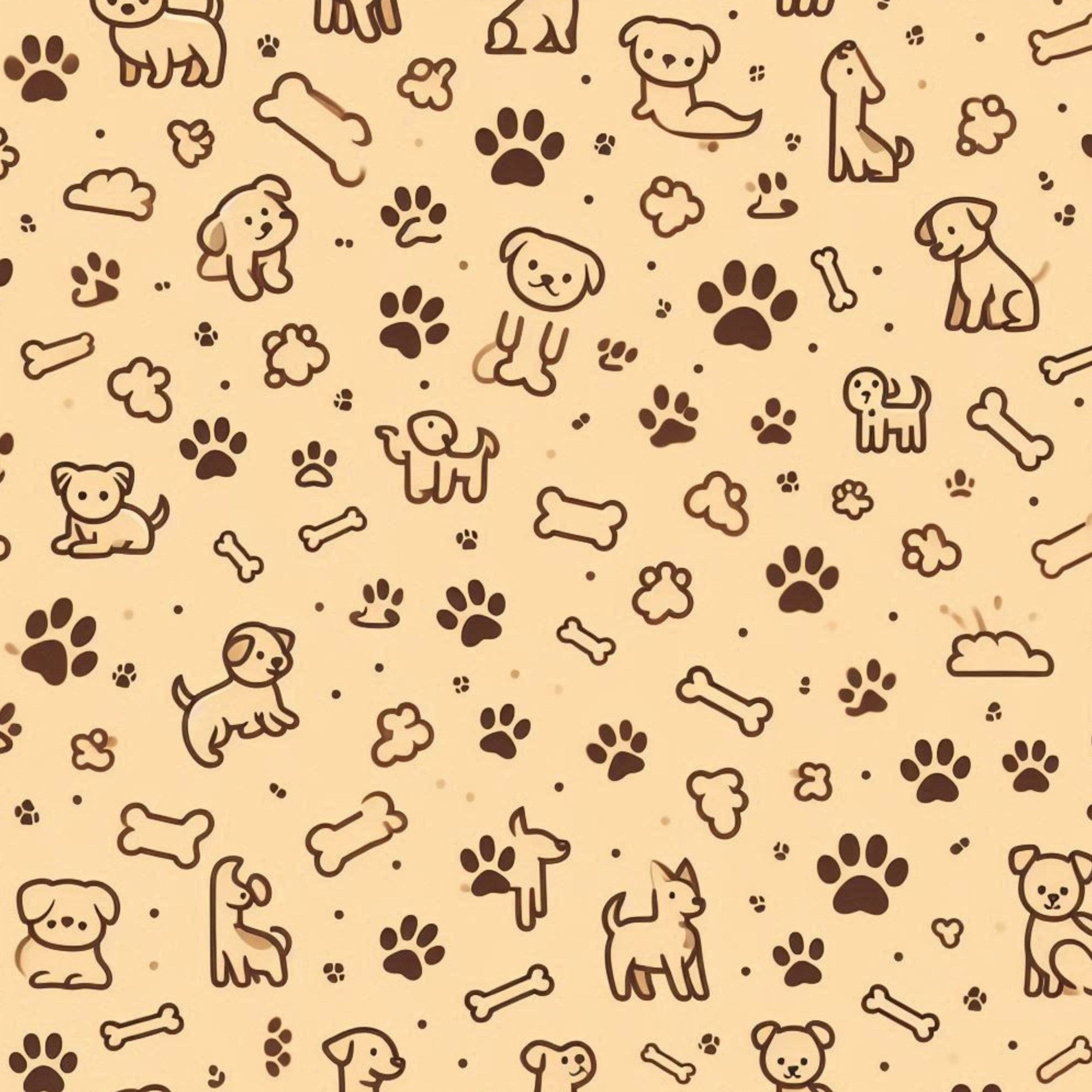 Cubist Canines Pattern 16 Minky Fabric