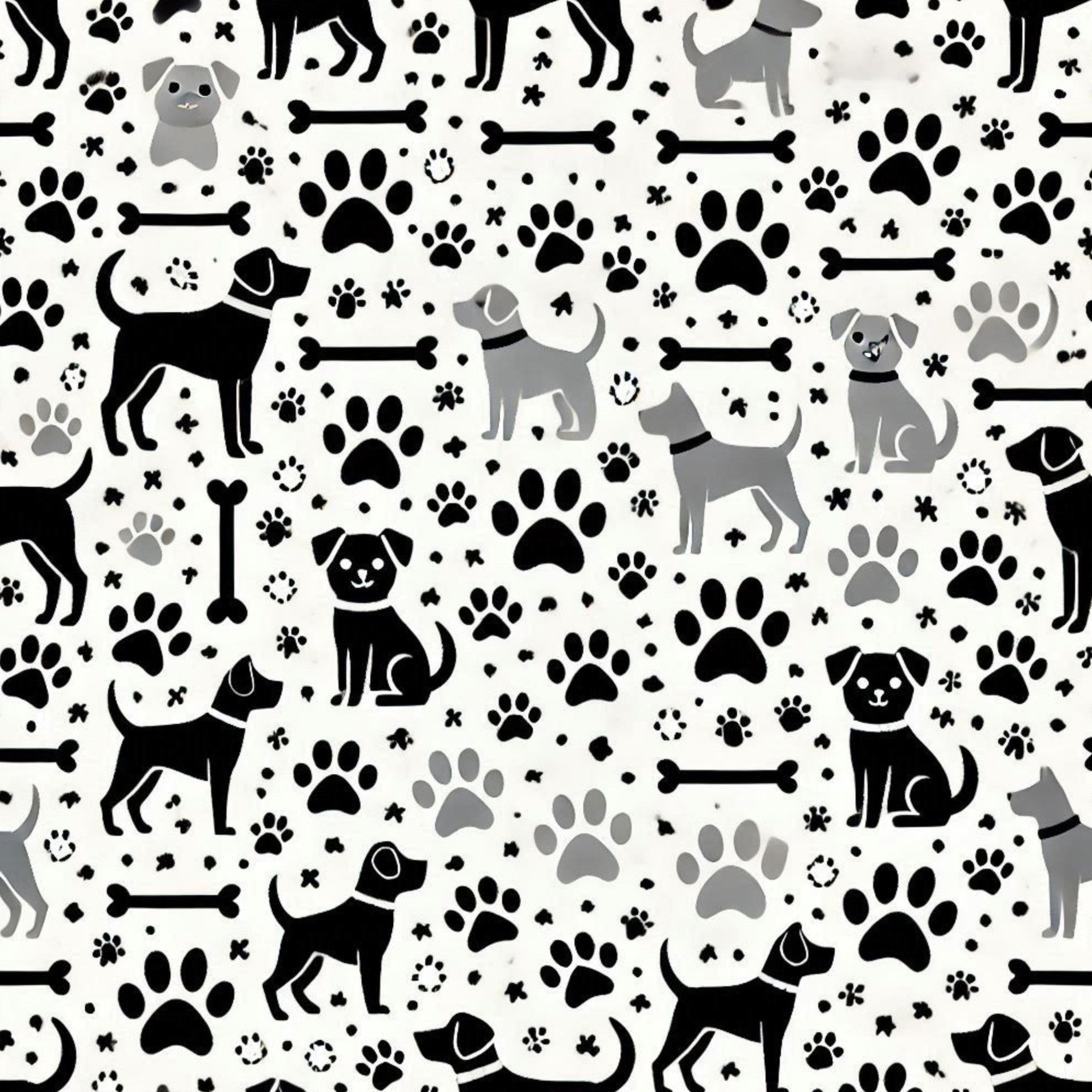 Cubist Canines Pattern 20 Minky Fabric