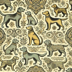 Cubist Canines Pattern 24 Minky Fabric