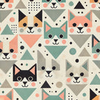 Cubist Canines Pattern 31 Minky Fabric