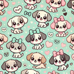 Cubist Canines Pattern 33 Minky Fabric