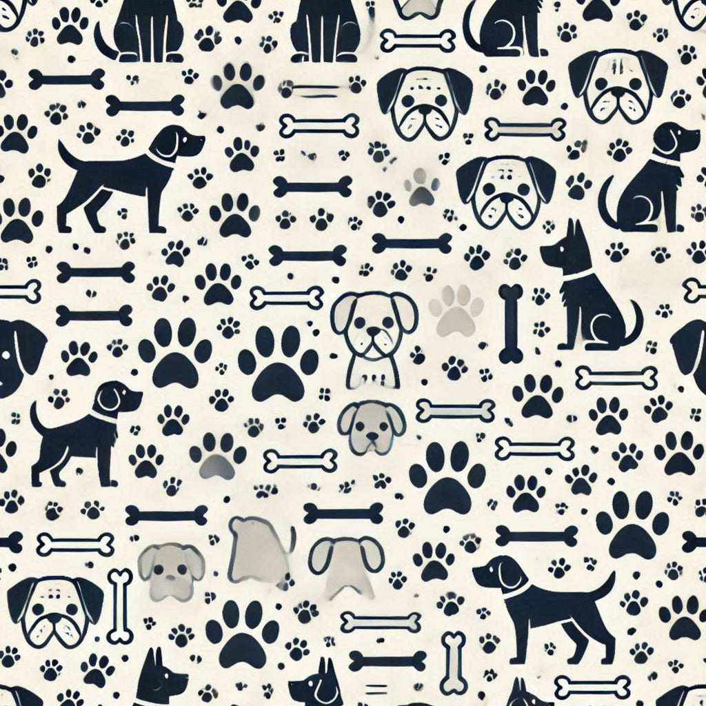 Cubist Canines Pattern 35 Minky Fabric