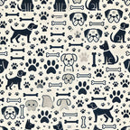 Cubist Canines Pattern 35 Minky Fabric