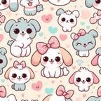 Cubist Canines Pattern 6 Minky Fabric