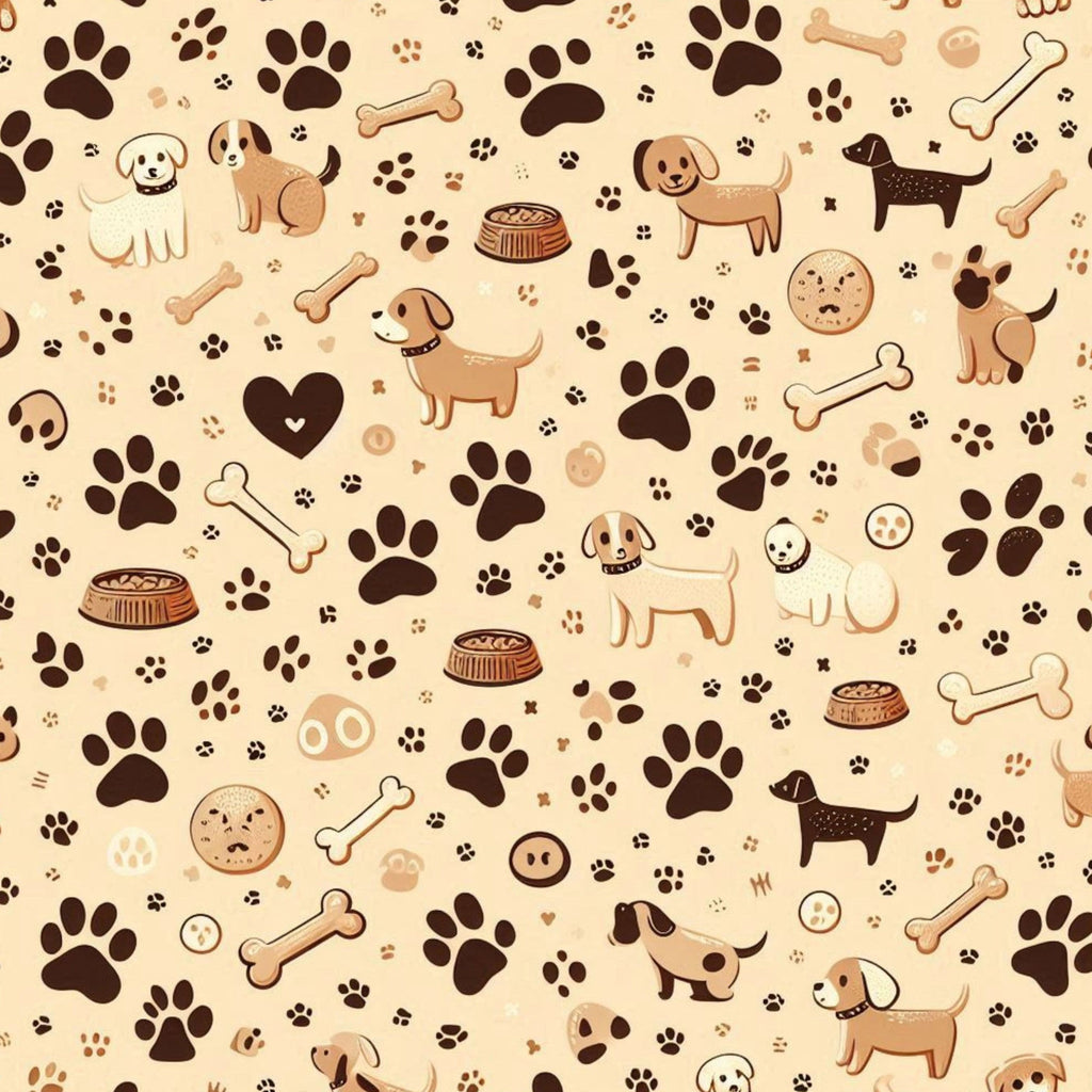 Cubist Canines Pattern 8 Minky Fabric