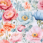 Delicate Petals Pattern 1 Minky Fabric