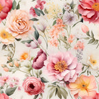 Delicate Petals Pattern 2 Minky Fabric