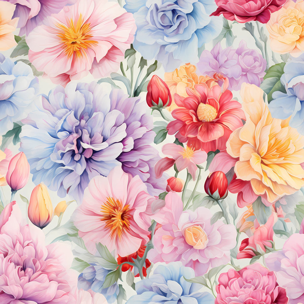 Delicate Petals Pattern 6 Minky Fabric