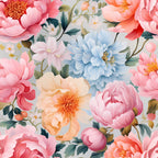 Delicate Petals Pattern 7 Minky Fabric
