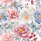 Delicate Petals Pattern 8 Minky Fabric