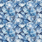 blue diamonds, sapphire blue, light blue, navy blue, gemstone pattern, diamond facets, crystal design, geometric shapes, sparkling gems, precious stones,, fabric panel, realistic diamonds, brilliant cut, jewelry pattern, luxurious texture, seamless repeat, multifaceted gems, crystalline structure, elegant design