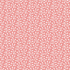 peach, coral pink, white, ditsy flowers, small florals, floral pattern, delicate branches, botanical motifs, repeating design,, fabric panel, feminine, soft pastels, spring flowers, vintage style, cotton fabric, seamless pattern, tiny blooms, romantic, craft fabric