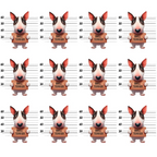 bull terrier, dog mugshots, police lineup, cartoon dogs, pink ears, black and white markings, height chart, repeated pattern,, fabric panel, playful design, animal portraits, measurement lines, whimsical style, pet themed, geometric arrangement, grid layout, novelty fabric, crafting material, sewing panel
